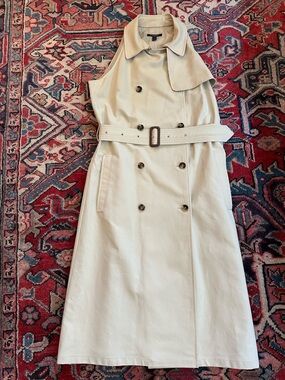 Burberry Khaki Trench Dress— Women’s Size 10